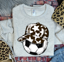 Load image into Gallery viewer, Play Ball Soccer Happy Face Hat DROPDOWN TRANSFER BIA
