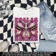 Load image into Gallery viewer, Pink Gold Rhinestone Bow Mascot DROPDOWN TRANSFER
