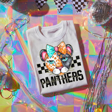 Load image into Gallery viewer, Pink Teal Gold Glitter Checker Mascots Dropdown TRANSFER CST JUNE
