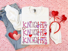 Load image into Gallery viewer, Valentine’s Skinny Stacked Mascot Dropdown TRANSFER PHDC
