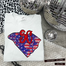 Load image into Gallery viewer, RWB Glitter States (all 50 states available) TRANSFER CAP APR
