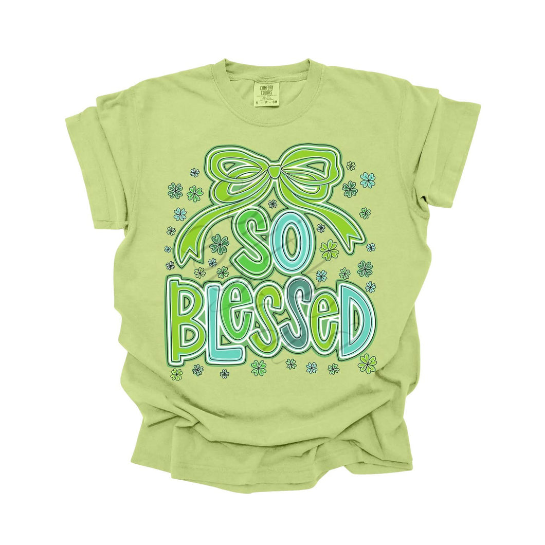 So Blessed Green Bow TRANSFER PPD