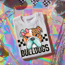 Load image into Gallery viewer, Pink Teal Gold Glitter Checker Mascots Dropdown TRANSFER CST JUNE
