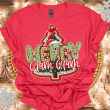 Load image into Gallery viewer, Merry Title Faux Embroidery Tree Paint Letters (DROPDOWN)TRANSFER
