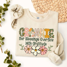 Load image into Gallery viewer, Her Blessings Overflow With Gratitude Names DROPDOWN TRANSFER SDD JAN
