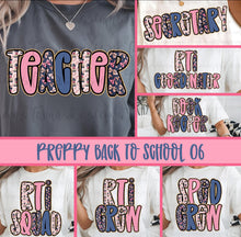Load image into Gallery viewer, Pink Blue Gold Glitter Alpha B2S Grades DROPDOWN TRANSFER
