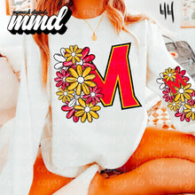 Load image into Gallery viewer, Floral Skulls And Letters Sports Team With Sleeve TRANSFER MMD
