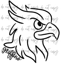 Load image into Gallery viewer, Doodle Single Color Mascots Dropdown TRANSFER
