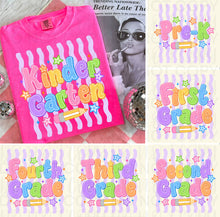Load image into Gallery viewer, Purple Wavy Stripes School Grades DROPDOWN TRANSFER UAC JUNE 26
