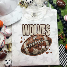 Load image into Gallery viewer, Neutral Football Faux Embroidery Mascot DROPDOWN TRANSFER HMWK 24

