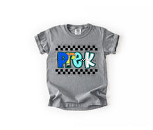 Load image into Gallery viewer, Checker Blue Pencil Plaid School Grades DROPDOWN TRANSFER
