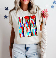 Load image into Gallery viewer, RWB Brushstroke Bow States (all 50 states available) TRANSFER CST MAY
