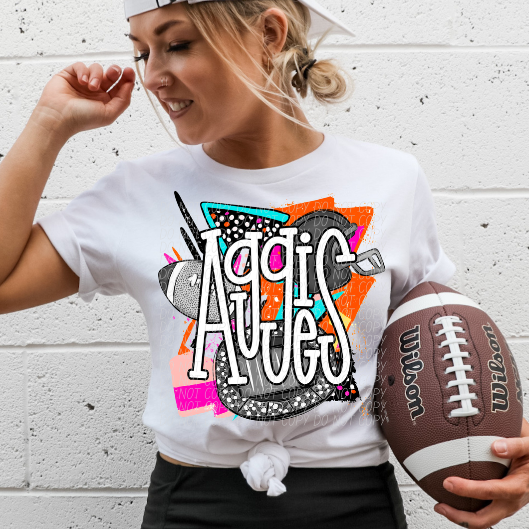 Bright Retro Football Mascots Dropdown TRANSFER CSD JUNE 25