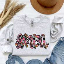 Load image into Gallery viewer, AMEN Graffiti Checker Leopard Pink Floral TRANSFER SDD MAR 26
