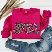 Load image into Gallery viewer, AMEN Graffiti Checker Leopard Pink Floral TRANSFER SDD MAR 26
