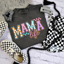 Load image into Gallery viewer, Mom/Mum/Mama Life Bright Checker Dropdown TRANSFER CSC MAY 25
