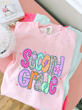 Load image into Gallery viewer, Pink Dalmatian Purple Plaid School Grades DROPDOWN TRANSFER

