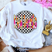 Load image into Gallery viewer, Preppy Checkered Mascot Dropdown TRANSFER SWD TEMP
