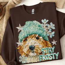 Load image into Gallery viewer, Stay Frosty Hand Painted Dog Collection Dropdown TRANSFER THREAD SEPT 25
