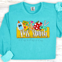 Load image into Gallery viewer, Back To School Nameplates Customized DROPDOWN DTF TRANSFER BIA
