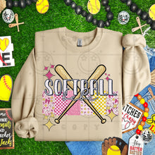 Load image into Gallery viewer, Softball Scrapbook Style Names Dropdown TRANSFER HMWK MAR 25
