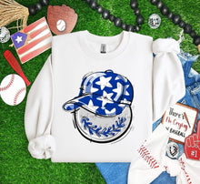 Load image into Gallery viewer, Play Ball Happy Face Hat Baseball DROPDOWN TRANSFER BIA
