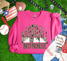 Load image into Gallery viewer, Distressed Duck Camo Baseball Family DROPDOWN TRANSFER MAR 26
