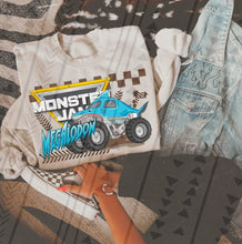 Load image into Gallery viewer, Monster J Trucks Checkered DROPDOWN TRANSFER TGG MAR
