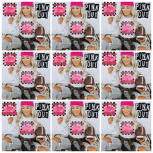 Load image into Gallery viewer, Pink Out Mascot Gold Glitter Chenille DROPDOWN TRANSFER
