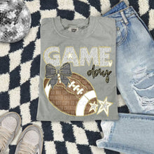Load image into Gallery viewer, Dalmatian Game Day Football With Bow DROPDOWN TRANSFER CAP FEB
