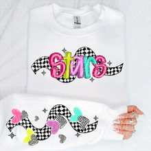 Load image into Gallery viewer, Bright Checkered Mascot With Sleeve Option DTF TRANSFER CSD
