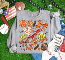 Load image into Gallery viewer, Play Ball Softball Collage DROPDOWN TRANSFER BIA
