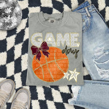 Load image into Gallery viewer, Dalmatian Game Day Basketball With Bow DROPDOWN TRANSFER CAP FEB
