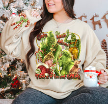 Load image into Gallery viewer, Ooh Ahh Not Going Green Guy Lights Collage Candy Cane SLEEVE OPTION TRANSFER AGCM
