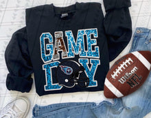 Load image into Gallery viewer, Game Day Team Helmet Faux Embroidery DROPDOWN TRANSFER TGG
