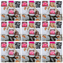 Load image into Gallery viewer, Pink Out Mascot Gold Glitter Chenille DROPDOWN TRANSFER
