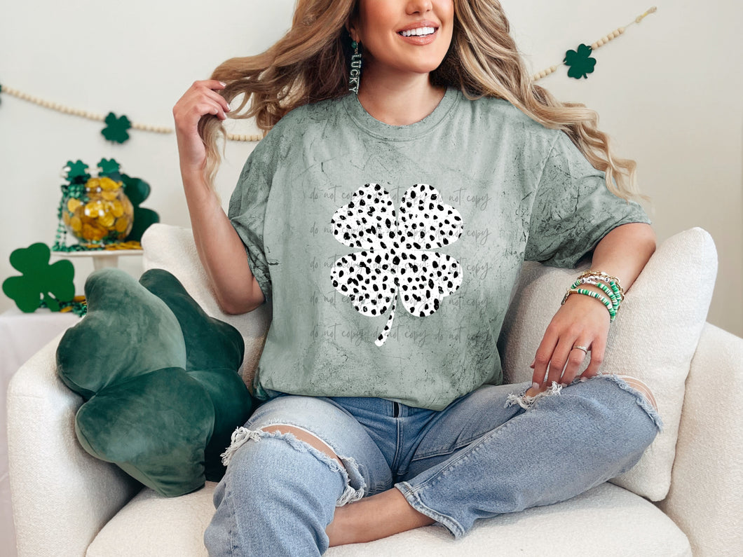 Four Leaf Clover Dalmatian TRANSFER