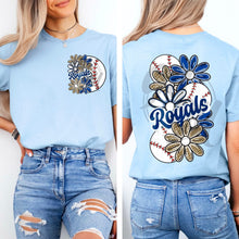 Load image into Gallery viewer, Floral Ball Baseball Team With Pocket DROPDOWN TRANSFER MMD APR
