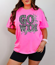 Load image into Gallery viewer, Go Fight Win Checkered Rhinestone Mascots DROPDOWN TRANSFER FDC 24
