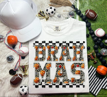 Load image into Gallery viewer, Basketball Faux Embroidery Checkered Mascots DROPDOWN TRANSFER CAP
