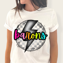 Load image into Gallery viewer, Checkered Bolt Rainbow Mascot DROPDOWN TRANSFER
