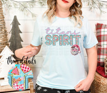 Load image into Gallery viewer, Reindeer Pink Teal Faux Embroidery Mascot Spirit DROPDOWN TRANSFER
