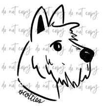 Load image into Gallery viewer, Doodle Single Color Mascots Dropdown TRANSFER
