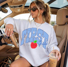 Load image into Gallery viewer, Blue Plaid Apple Grades DROPDOWN TRANSFER ET JUNE 26

