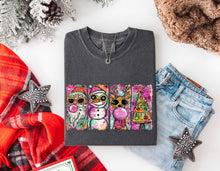Load image into Gallery viewer, Retro Christmas Characters 4 Block TRANSFER
