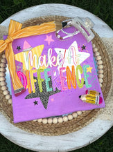 Load image into Gallery viewer, Make A Difference Pencil Star Splatter DTF TRANSFER TUESDAY
