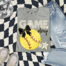 Load image into Gallery viewer, Dalmatian Game Day Softball With Bow DROPDOWN TRANSFER CAP FEB
