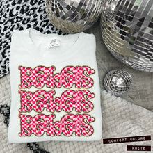 Load image into Gallery viewer, Pink Checker Gold Glitter Mascot Dropdown TRANSFER CAP APR
