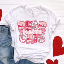 Load image into Gallery viewer, Heart Checkered Mascots Faux Embroidery DROPDOWN TRANSFER CSD JAN 25
