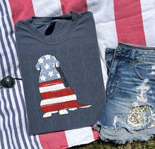 Load image into Gallery viewer, Patriotic Dog Designs Black Text SWD MAY DROPDOWN TRANSFER
